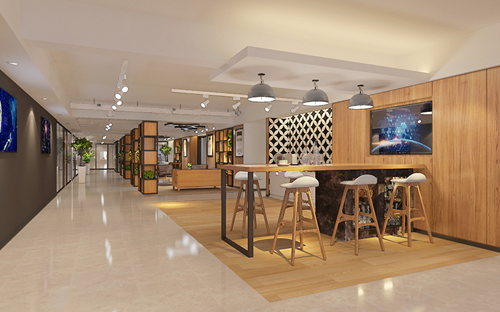 上海國科企業(yè)發(fā)展有限公司-辦公樓裝修(圖3) 8F過道水吧臺.jpg