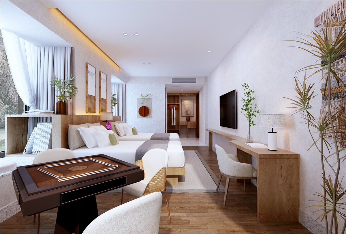 巢湖厵村民宿現(xiàn)代田園風格民宿設(shè)計裝修(圖5) 巢湖厵村民宿現(xiàn)代田園風格民宿設(shè)計裝修(圖5)