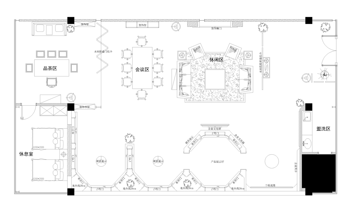 合肥長江180步陽門200平方工業(yè)風展廳裝修設計項目(圖1) 合肥長江180步陽門200平方工業(yè)風展廳裝修設計項目(圖1)
