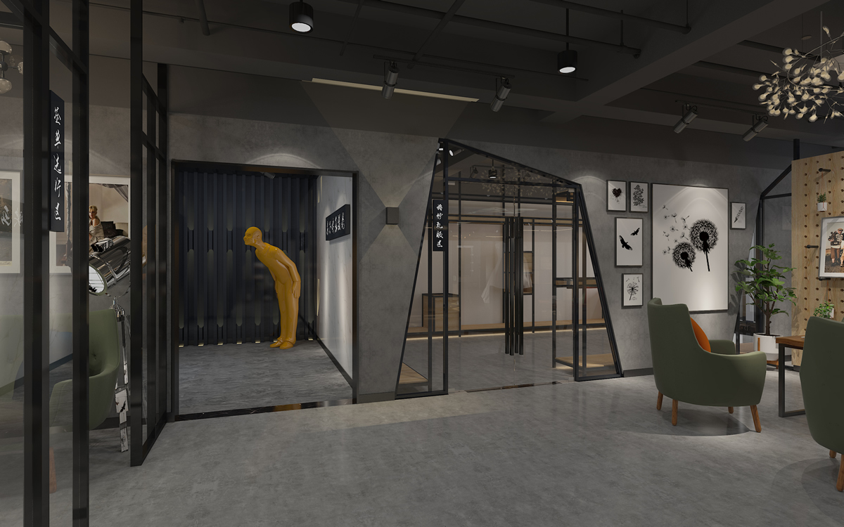 合肥婚紗攝影工作室300平方工業(yè)風展廳空間裝修設(shè)計(圖1) 合肥婚紗攝影工作室300平方工業(yè)風展廳空間裝修設(shè)計(圖1)