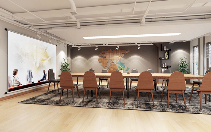 上海國(guó)科4200平辦公樓裝修設(shè)計(jì)案例(圖2)