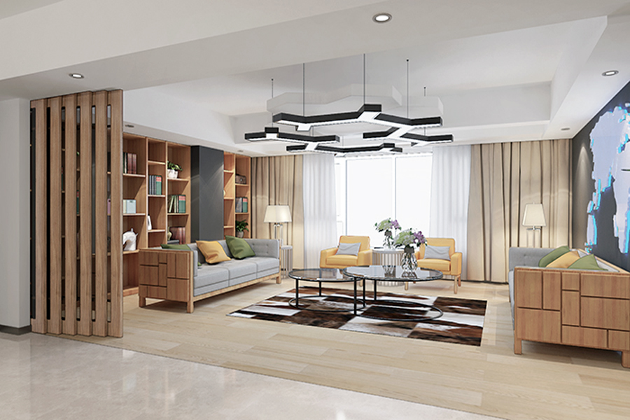 上海國(guó)科4200平辦公樓裝修設(shè)計(jì)案例(圖1)