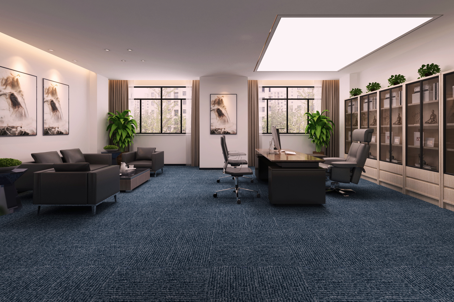 華新智能設備4000平方辦公樓改造裝修工程(圖4) 大辦公室2.jpg