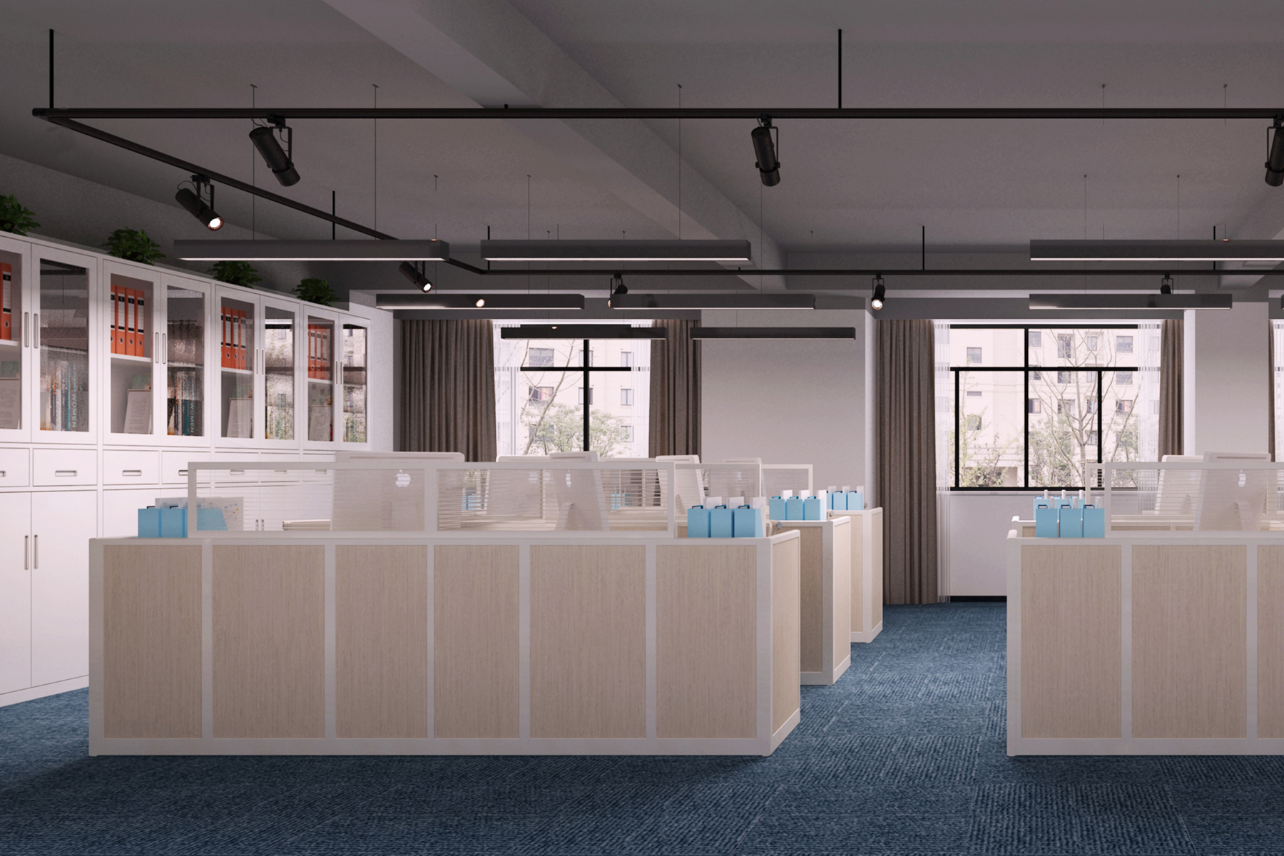 華新智能設備4000平方辦公樓改造裝修工程(圖5) 辦公區(qū)2.jpg