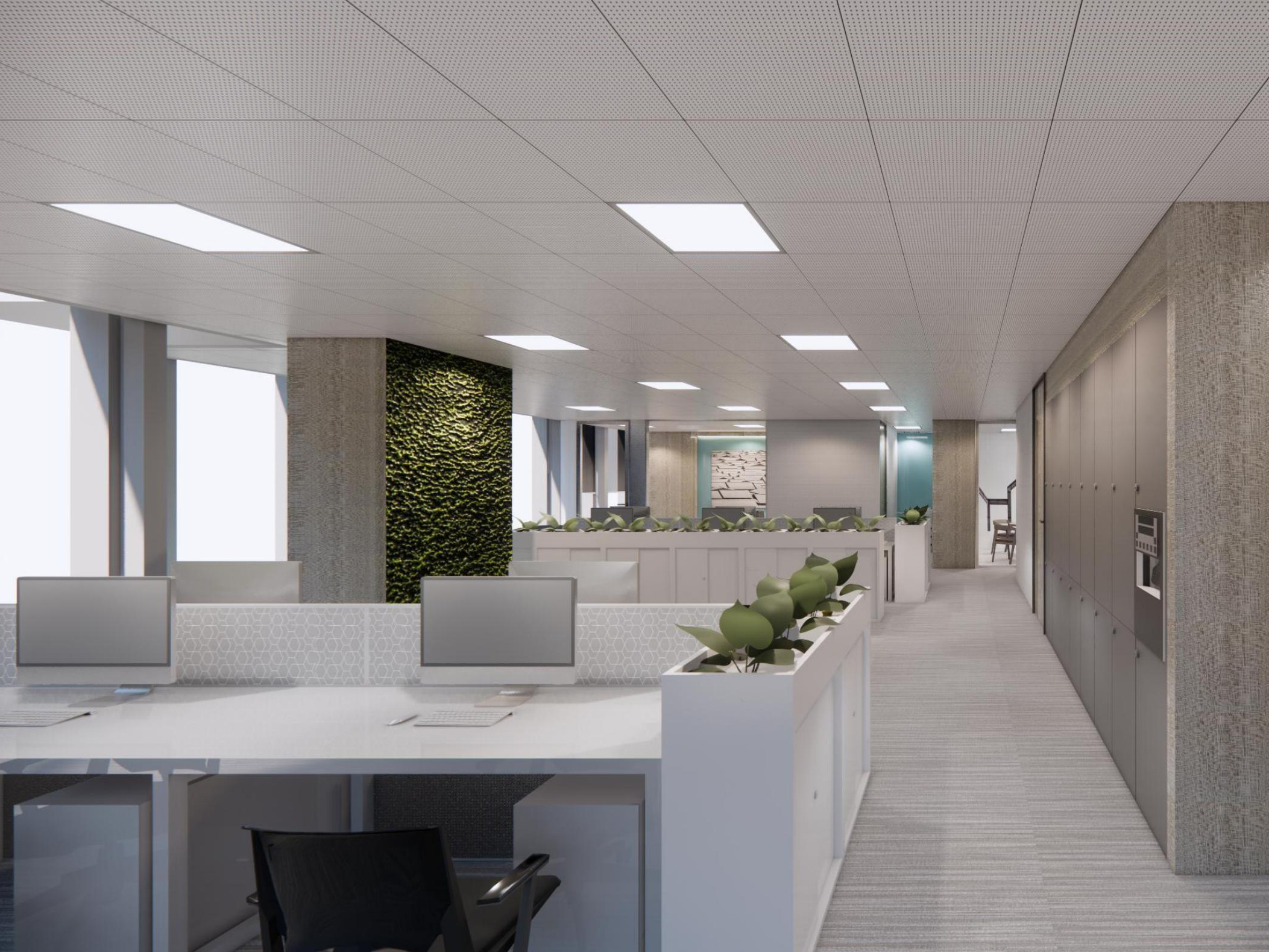 滁州2800平方現(xiàn)代簡約辦公樓裝修設(shè)計項目(圖2) 開敞辦公區(qū).jpg