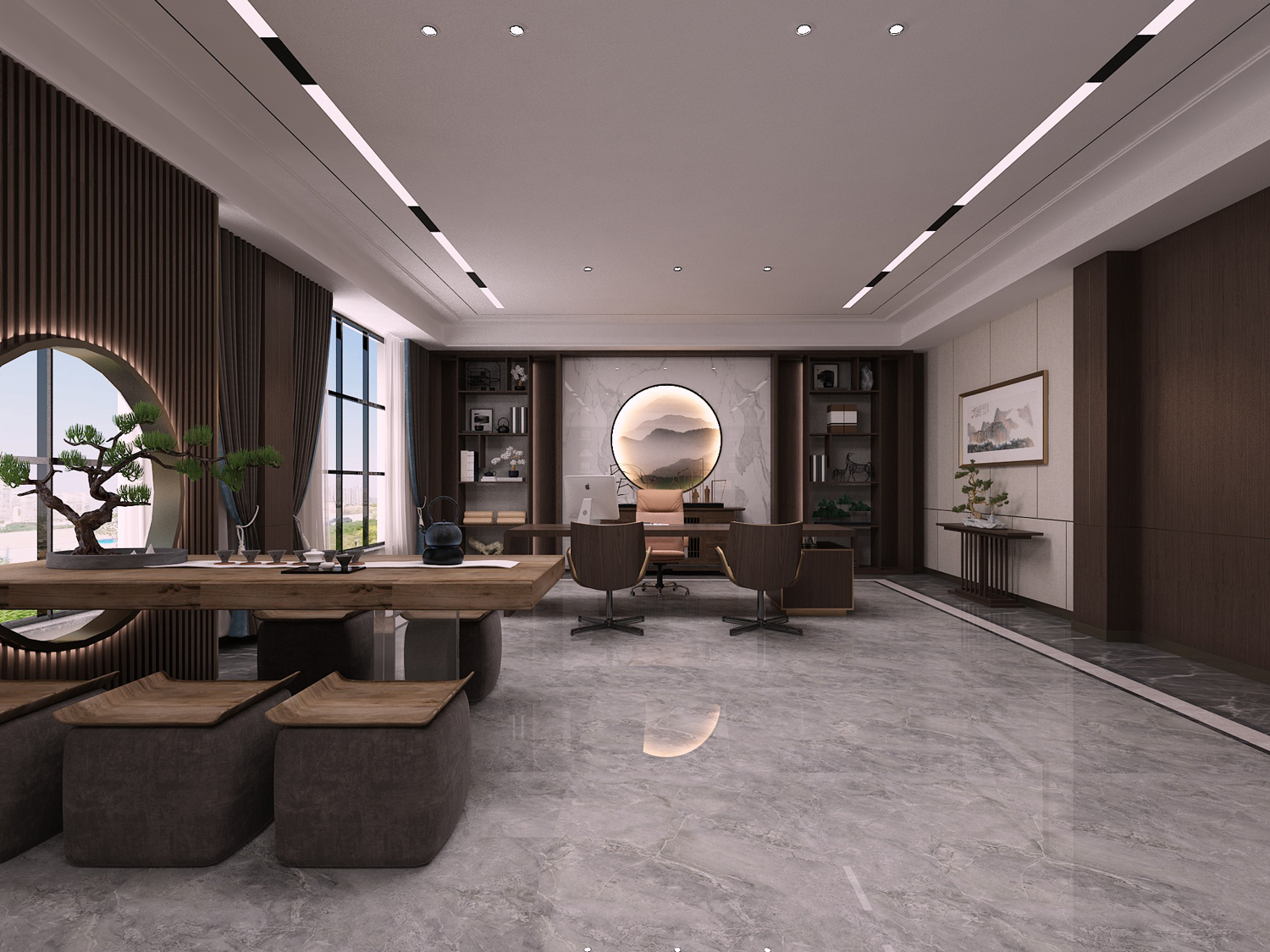 安徽半山裝飾帶你了解新中式辦公室裝修(圖1) 11.jpg