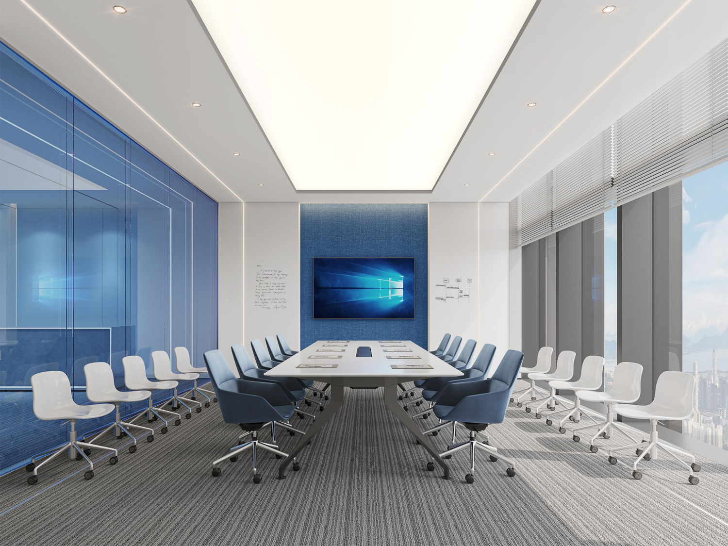 合肥2000平方現(xiàn)代風(fēng)科技公司辦公室裝修設(shè)計(jì)(圖2) 會(huì)議室.jpg