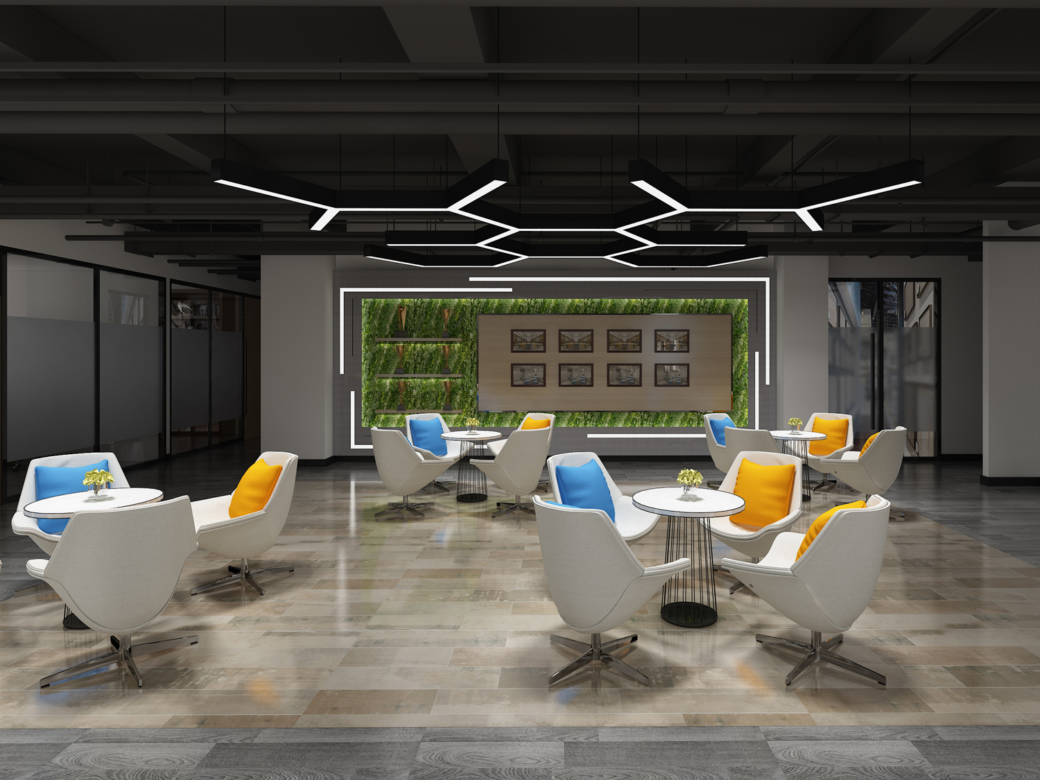 安徽半山裝飾--工業(yè)風(fēng)辦公室裝修設(shè)計(jì)技巧(圖1) 洽談區(qū).jpg