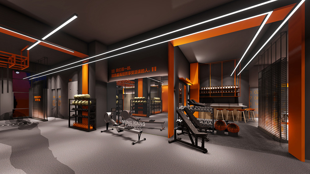 合肥2000平方啟動(dòng)鍵-健身房裝修(圖4) 合肥2000平方啟動(dòng)鍵-健身房裝修(圖4)