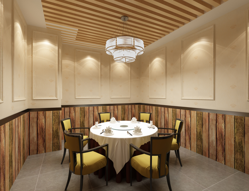 合肥瑤海區(qū)1500平方餐廳裝修設計案例(圖4)