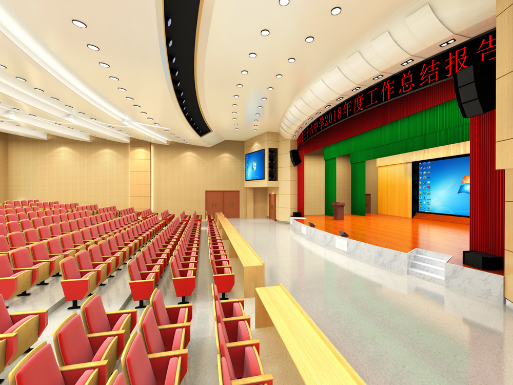 合肥市第三十六中報(bào)告廳裝修(圖3) 合肥市第三十六中報(bào)告廳裝修(圖3)